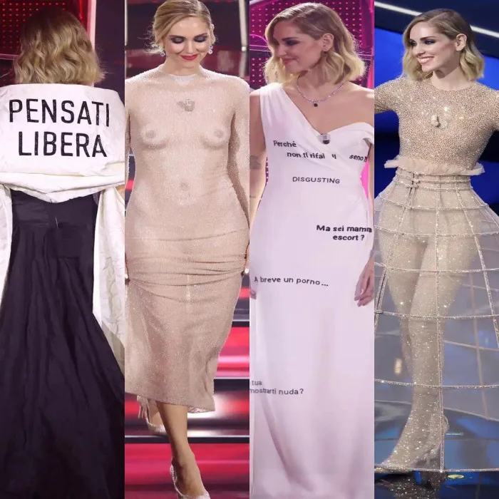 Il look di Chiara Ferragni conquista il palco di Sanremo 2023